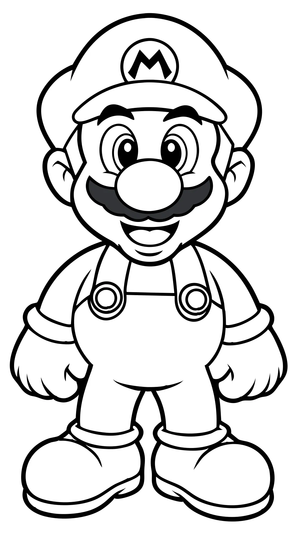 mario color pages printable